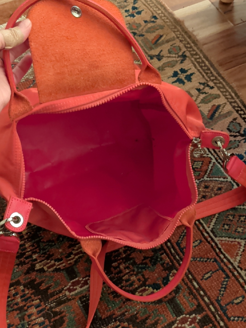 Longchamp Convertible Women's Tote Bag in Red - Picture 3 of 3